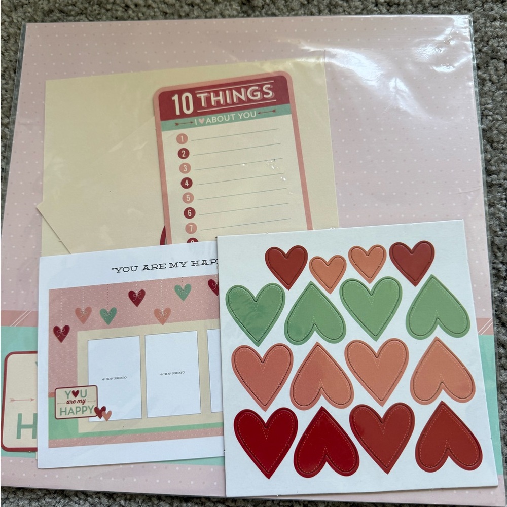 Valentine Scrapbook Set 12x12